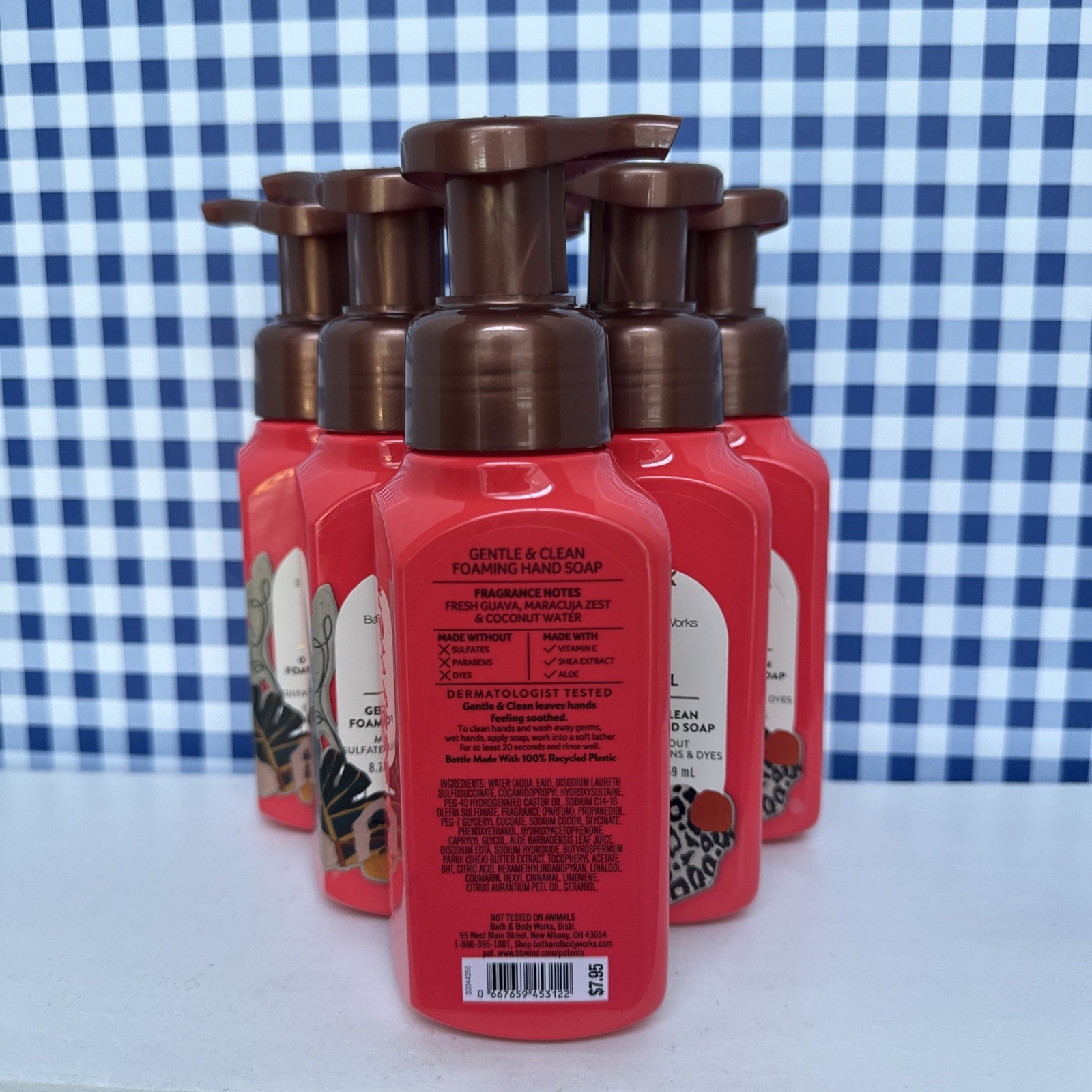 6X ~ Bath & Body Works ~ VIVA BRAZIL ~ Gentle Foaming Hand Soap