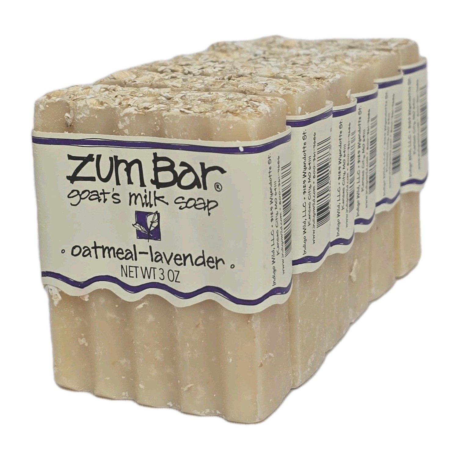 6-PACK Zum Goat’s Milk Soap Bar Oatmeal And Lavender 3 Oz Each