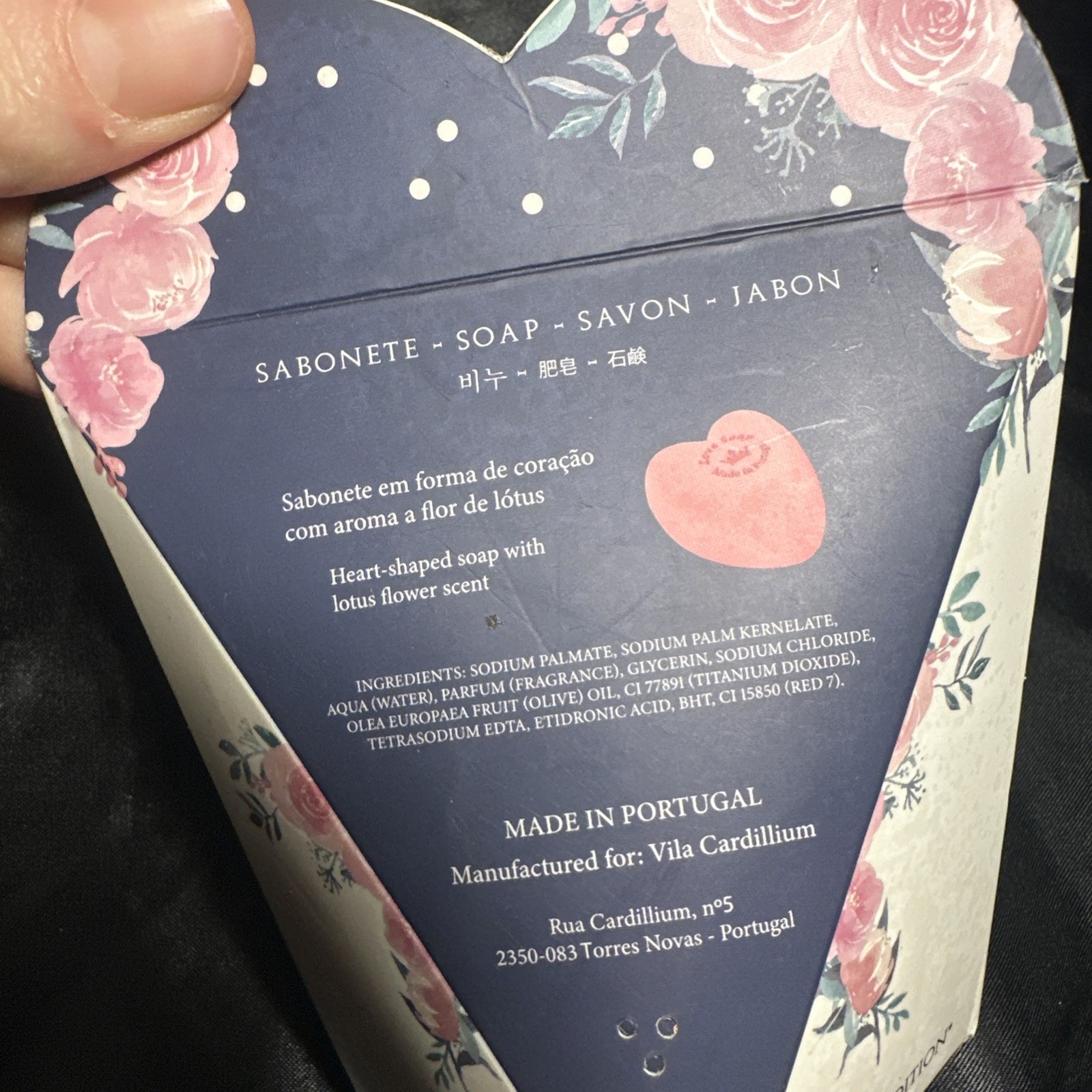 Vila Cardillium Love Soap 5.3 oz DIVINE SCENT Portugal Made Ltd Edition AA