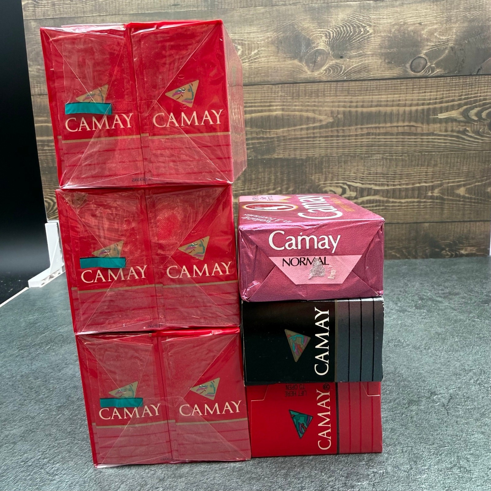 9 Vintage Camay Flair Classic Natural Soap 4.5 Oz Peach Pink Normal Bar