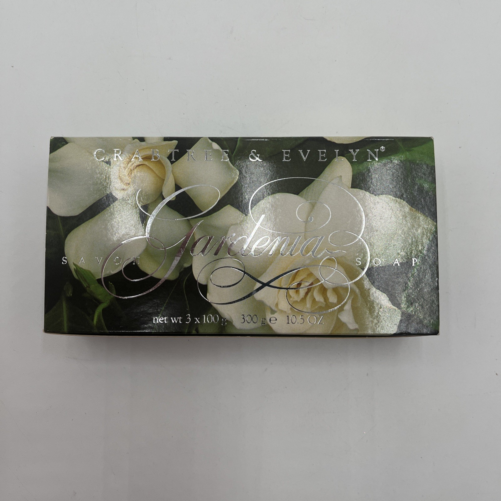 Crabtree & Evelyn Vintage 1990 Paris Gardenia Soap Lot of 3 Bars 10.5 oz NEW
