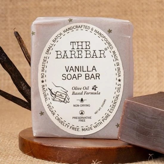 The Bare Bar Vanilla Soap For All Skin Types 100gm h211