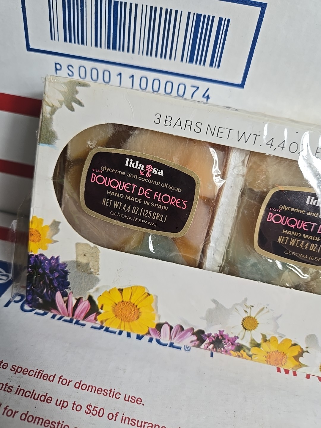 Lidasa Bar Soap 3 Pack, 4.4 Oz Each, Bouquet De Flores Luxury Soap Set, Spain