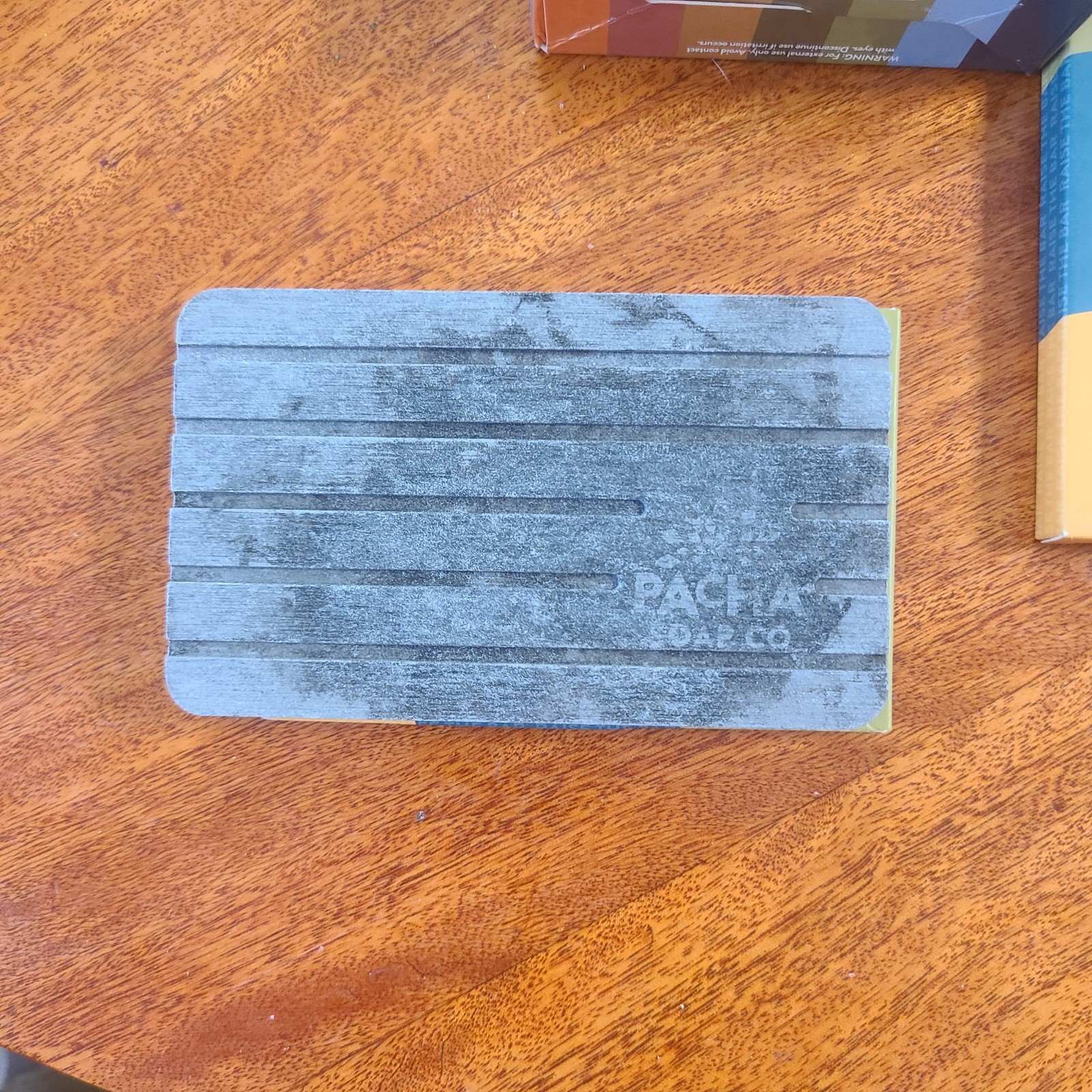 Open Box Pacha Peaces Bar Soap Handcrafted 6½ oz + 2 Fast-Drying Soap Dishes