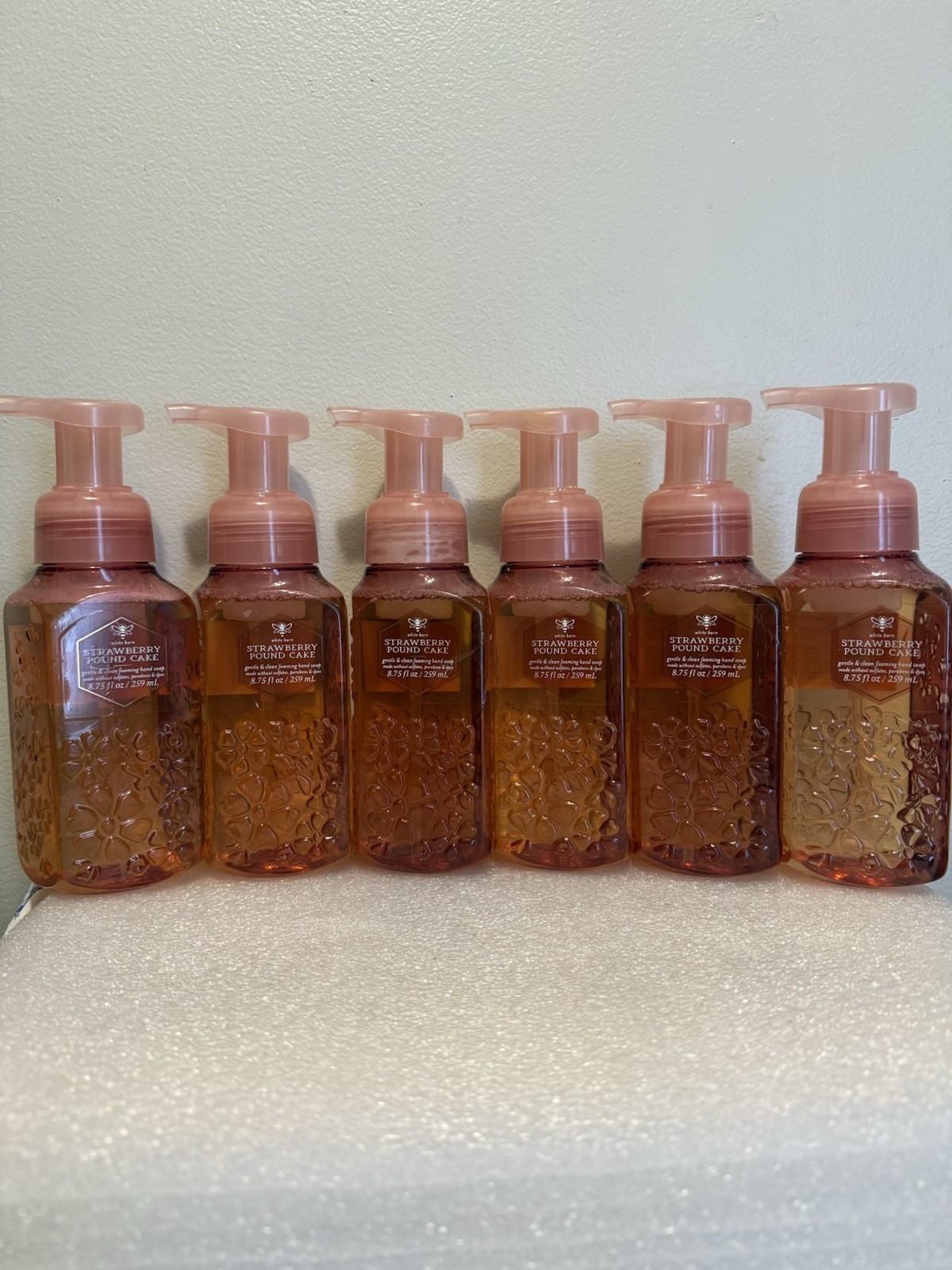 6 New STRAWBERRY 🍓 POUND CAKE BATH & BODY WORKS GENTLE FOAMING HAND SOAP