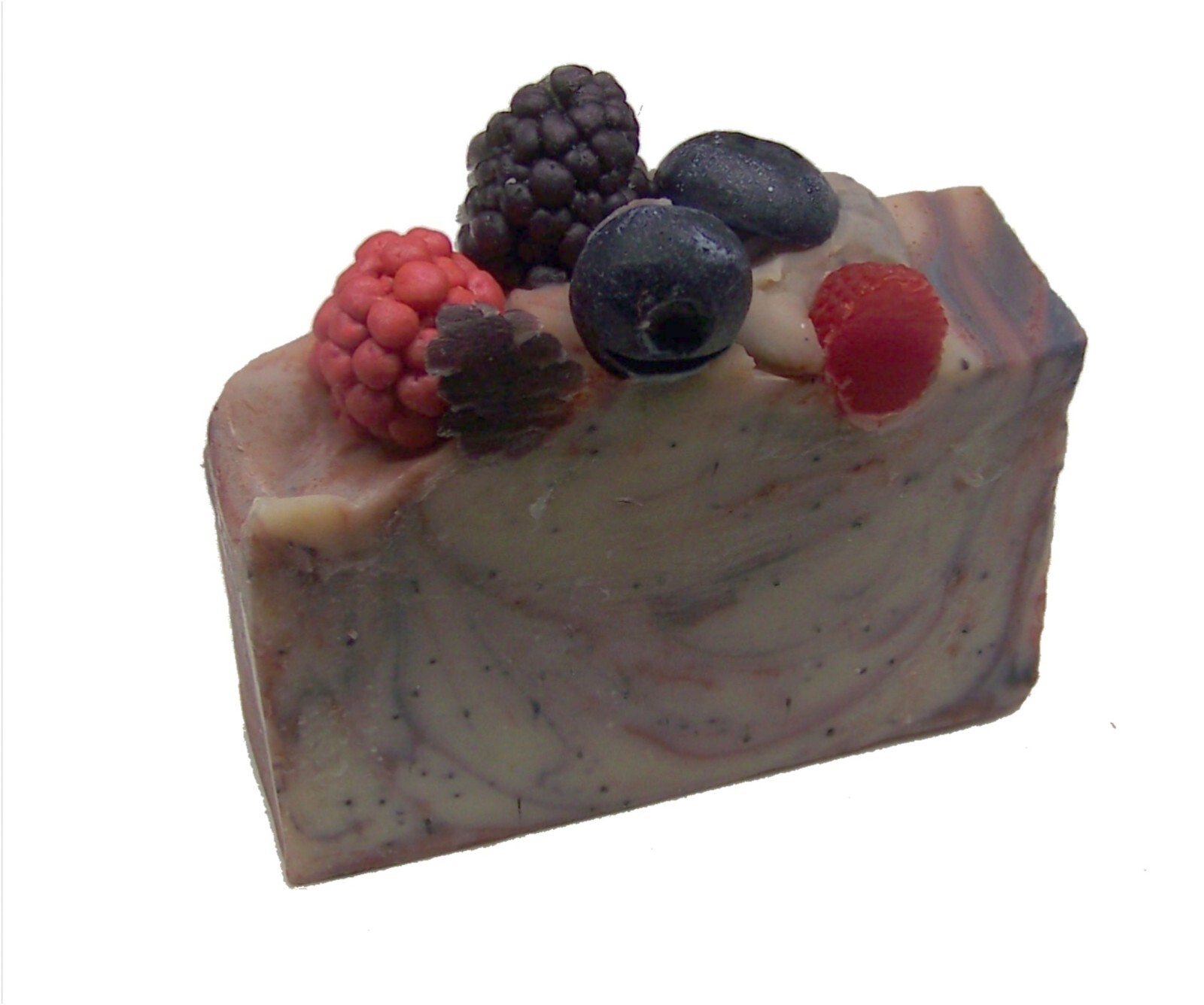 Berryliscious Blue Poppy Seed Goat Milk Soap-Natural & Organic by MJR Soaps