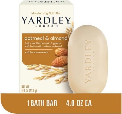 Yardley London Oatmeal & Almond Naturally Moisturizing Bath Bar 4.25 Oz 6 Pack