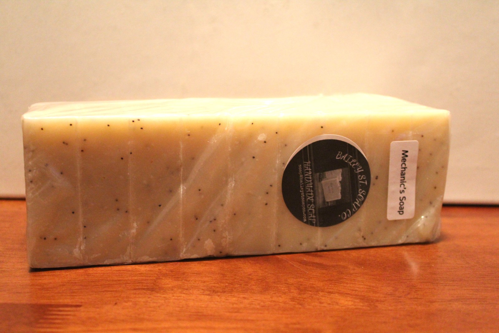 Mechanic’s Cold Processed handmade soap loaf, 9 precut bars
