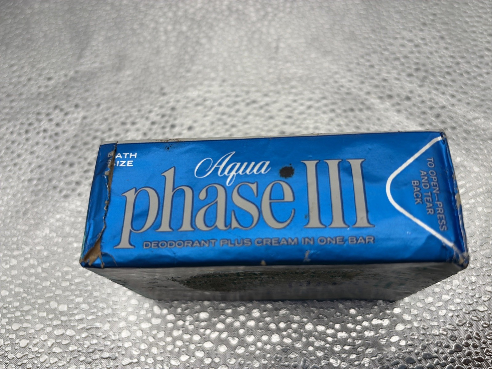 Aqua Phase III Soap Deodorant Plus Cream Lever Brothers 5 oz SEALED Vintage