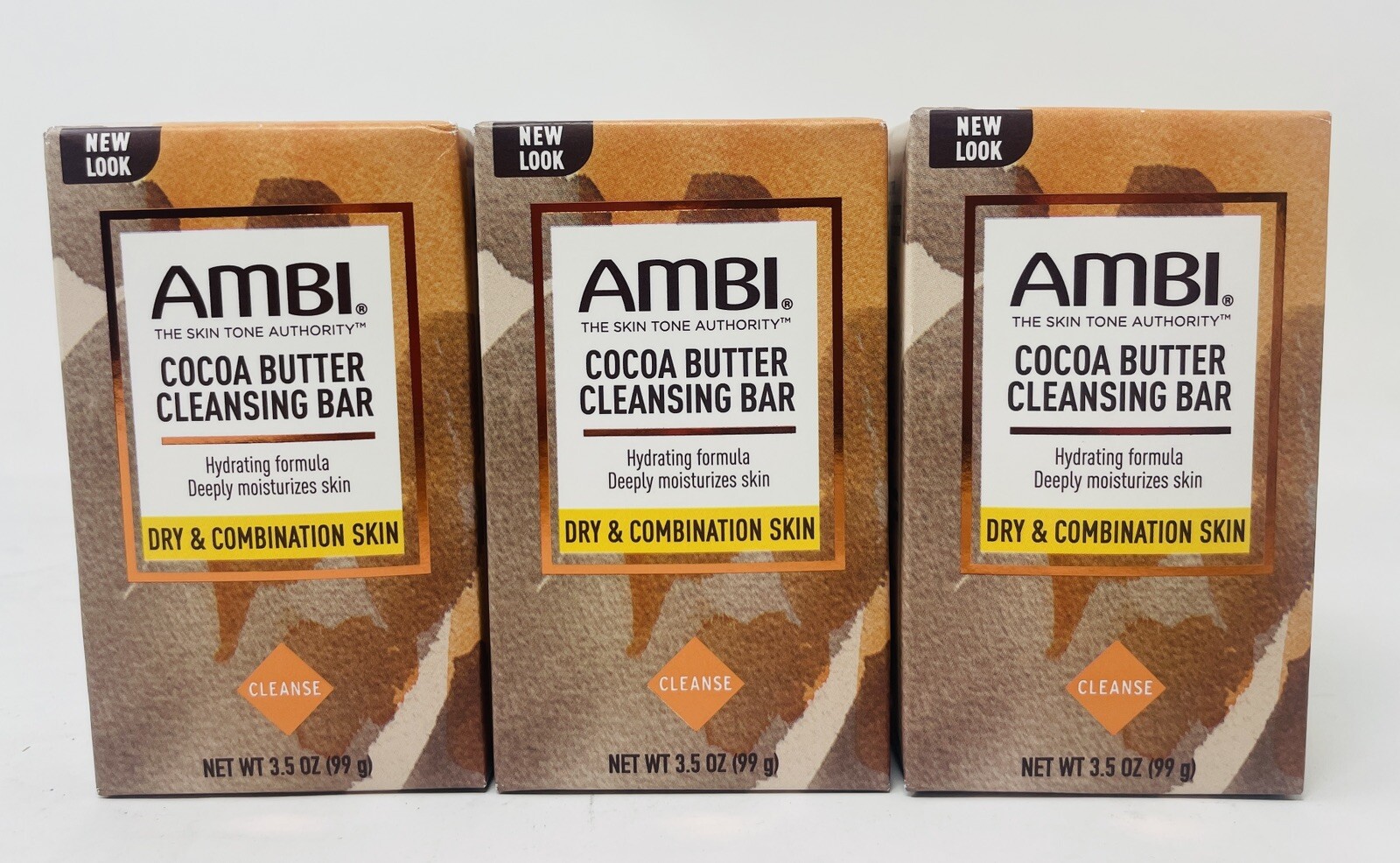 PACK OF 3 AMBI Skin Care Cocoa Butter soap 3.5 oz FREE SHIPPING