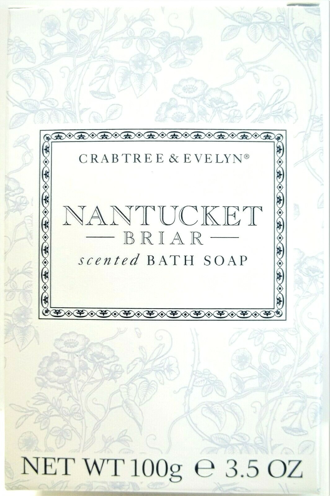 CRABTREE & EVELYN Bar Soap, NANTUCKET BRIAR, 3 count box, 5.3 oz/150 g, NEW