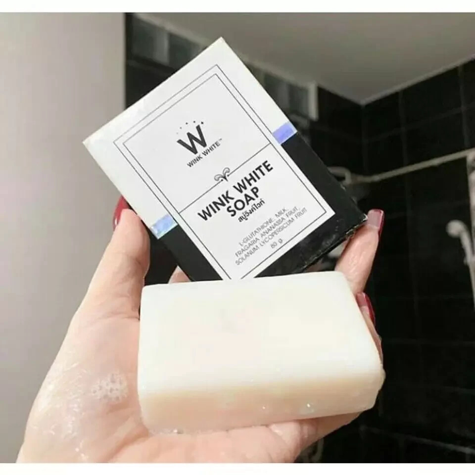 Gluta Wink White Soap Skin Whitening Brightening ( X 10 )