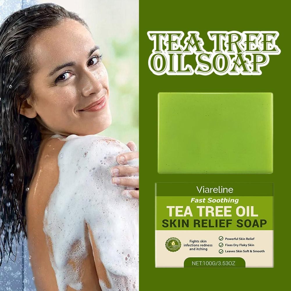 Relief Soap Bar, Loravey Tea Tree Oil Soap, Natural Soaps H For Well-being M5R5