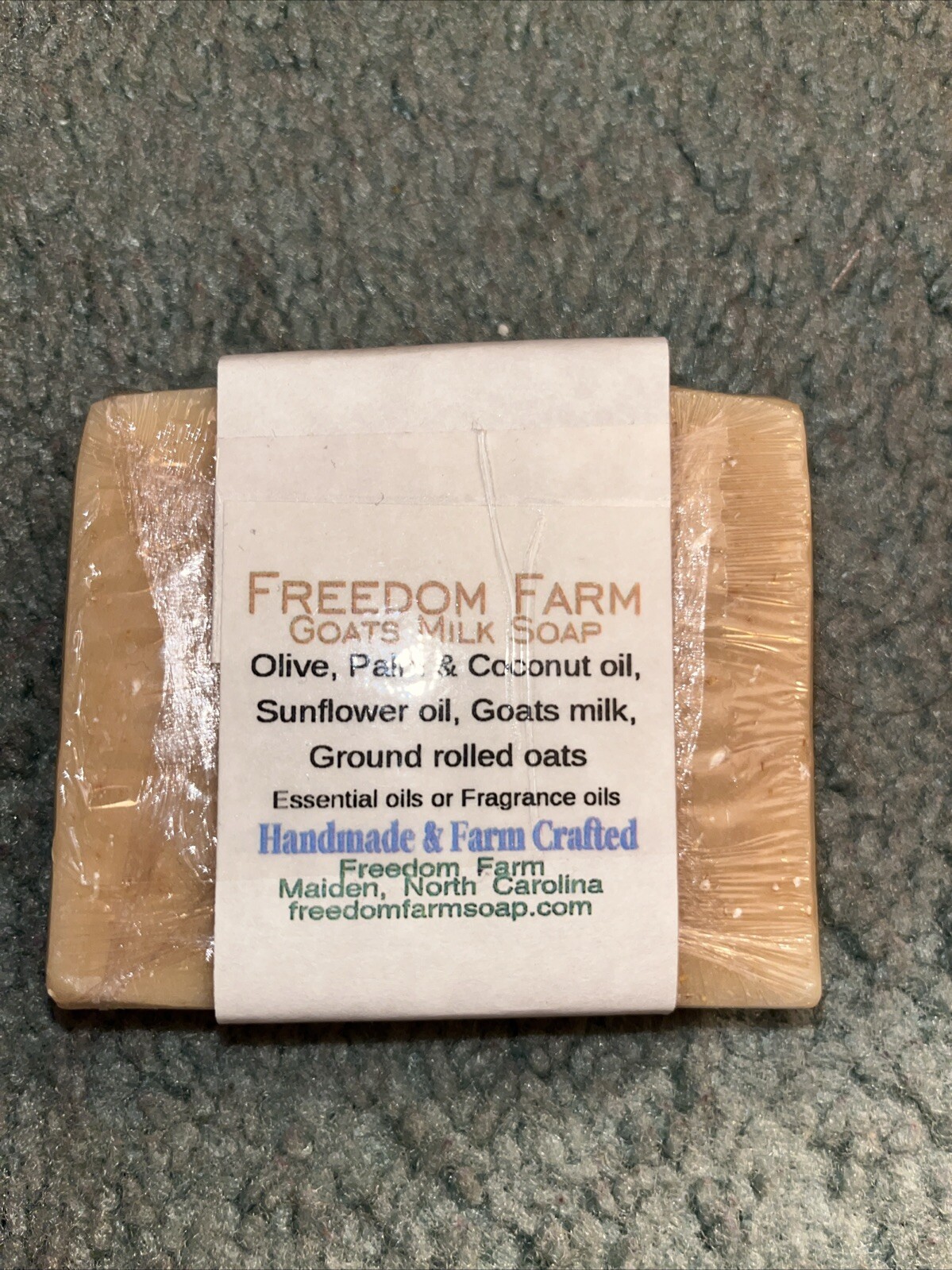 Natural Bar Soap Amish Farms Bars Hand Cut Hand Crafted 5+oz Vegan