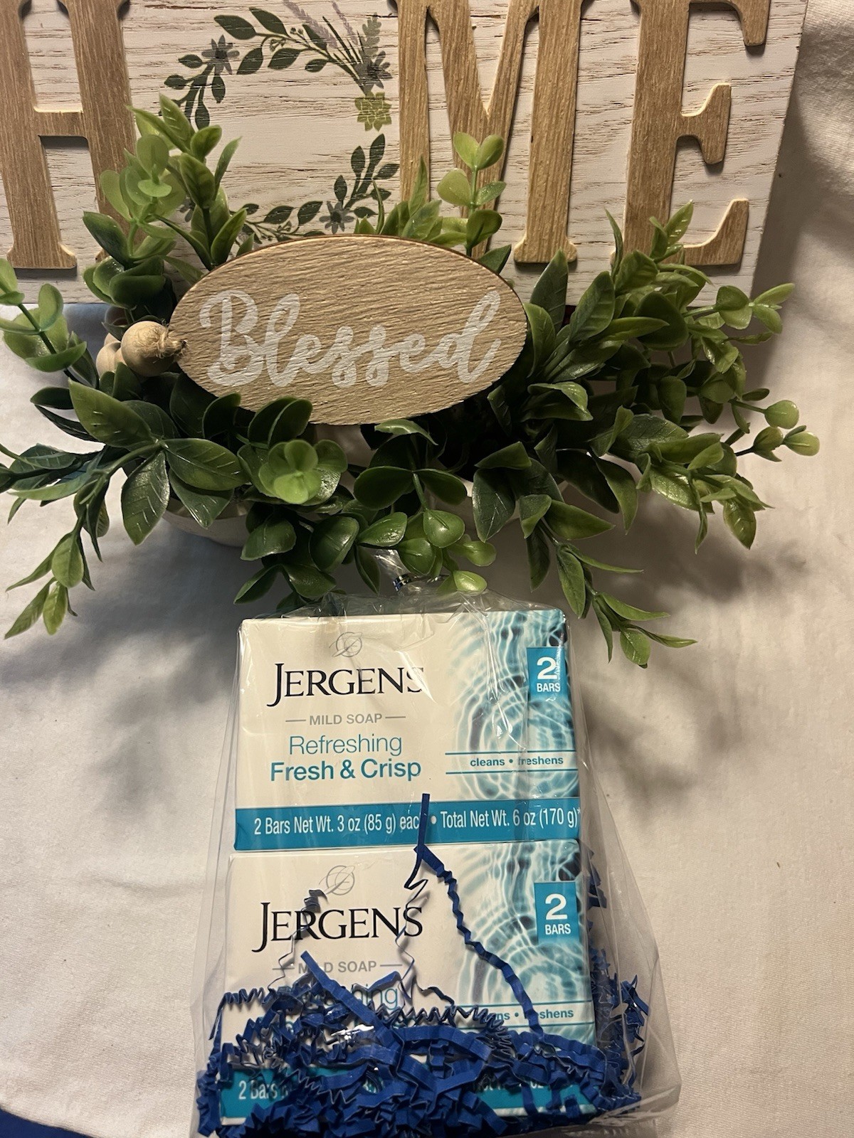 Jergens Mild Soap Refreshing Fresh & Crisp Bar Soap Body Bars 2 Pack Total 6 oz