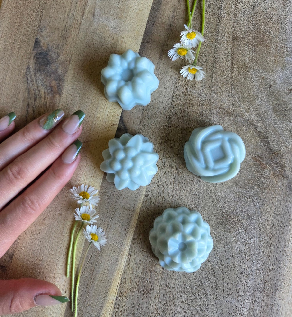 Eliz Lyn Homemade Natural Mini Soaps Baby Blue Shea Butter Ginger & Citrus Scent