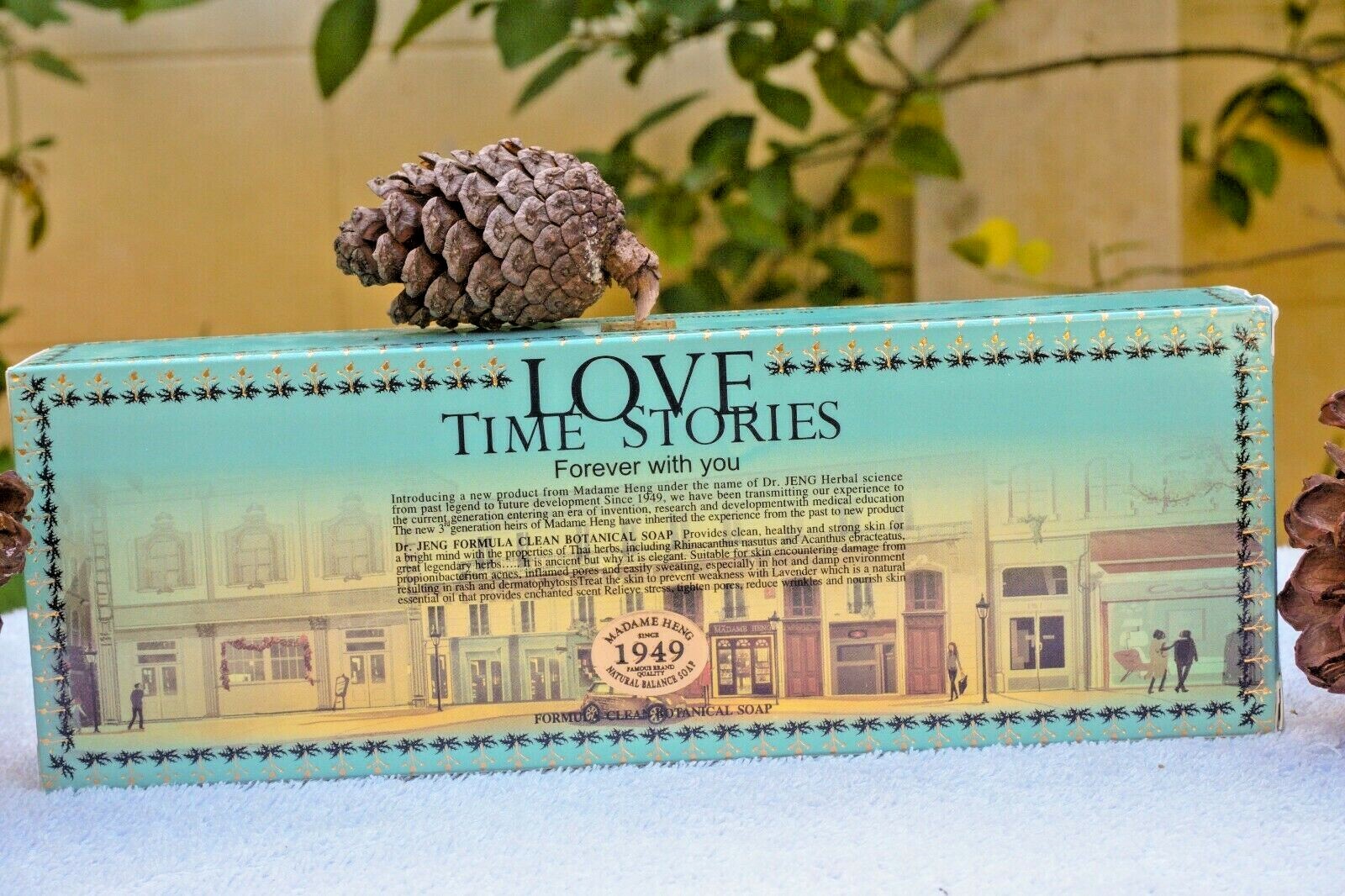 6 X 150g Madame Heng Care Spa Soap Love Time Story Natural Balance Botanical