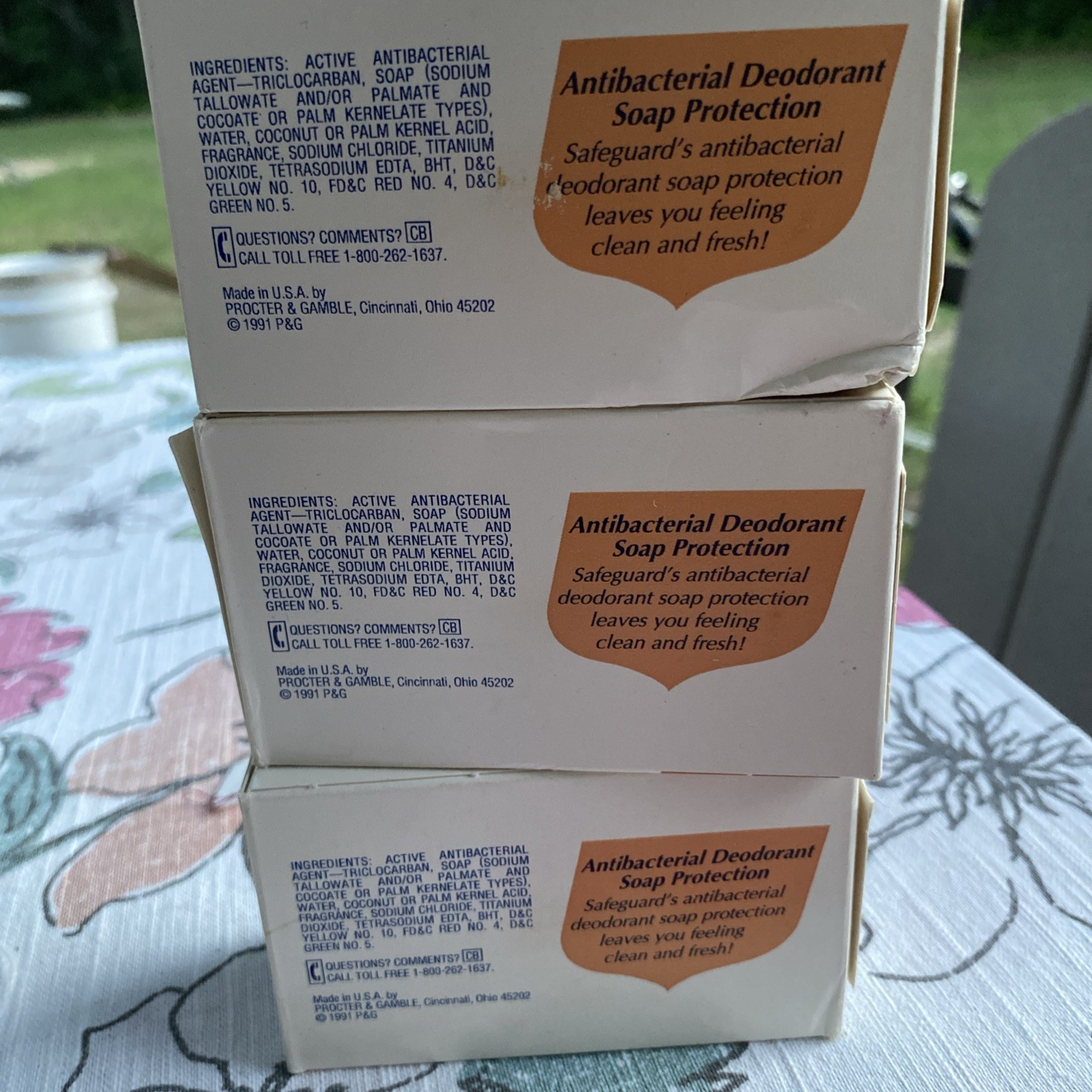 Lot of 3 Vintage Safeguard Deodorant Soap Bars New And Sealed Large 5oz