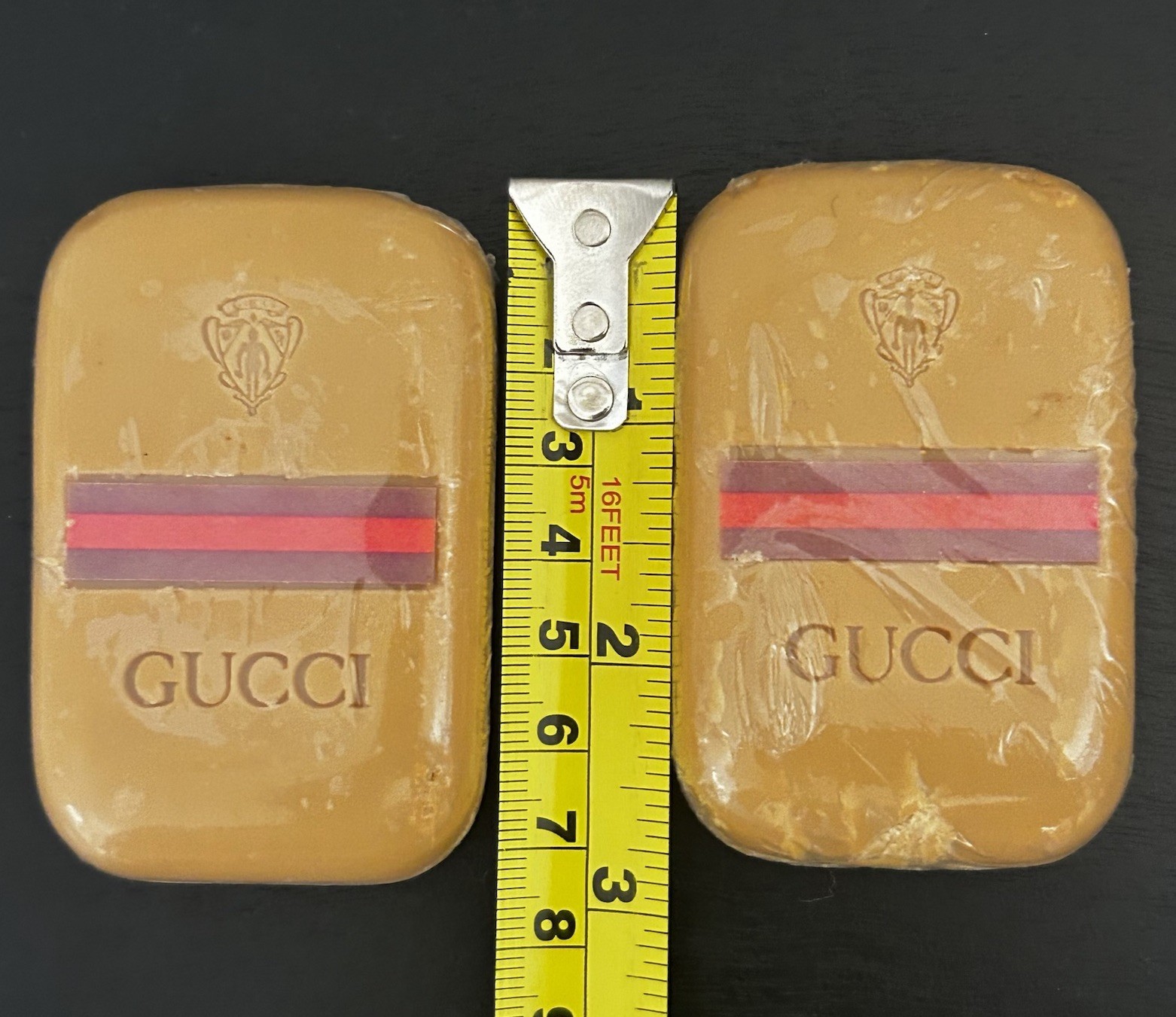 VTG Pair 1970’s Gucci Classic Bar Soap Stripe 1.7 Oz Sealed
