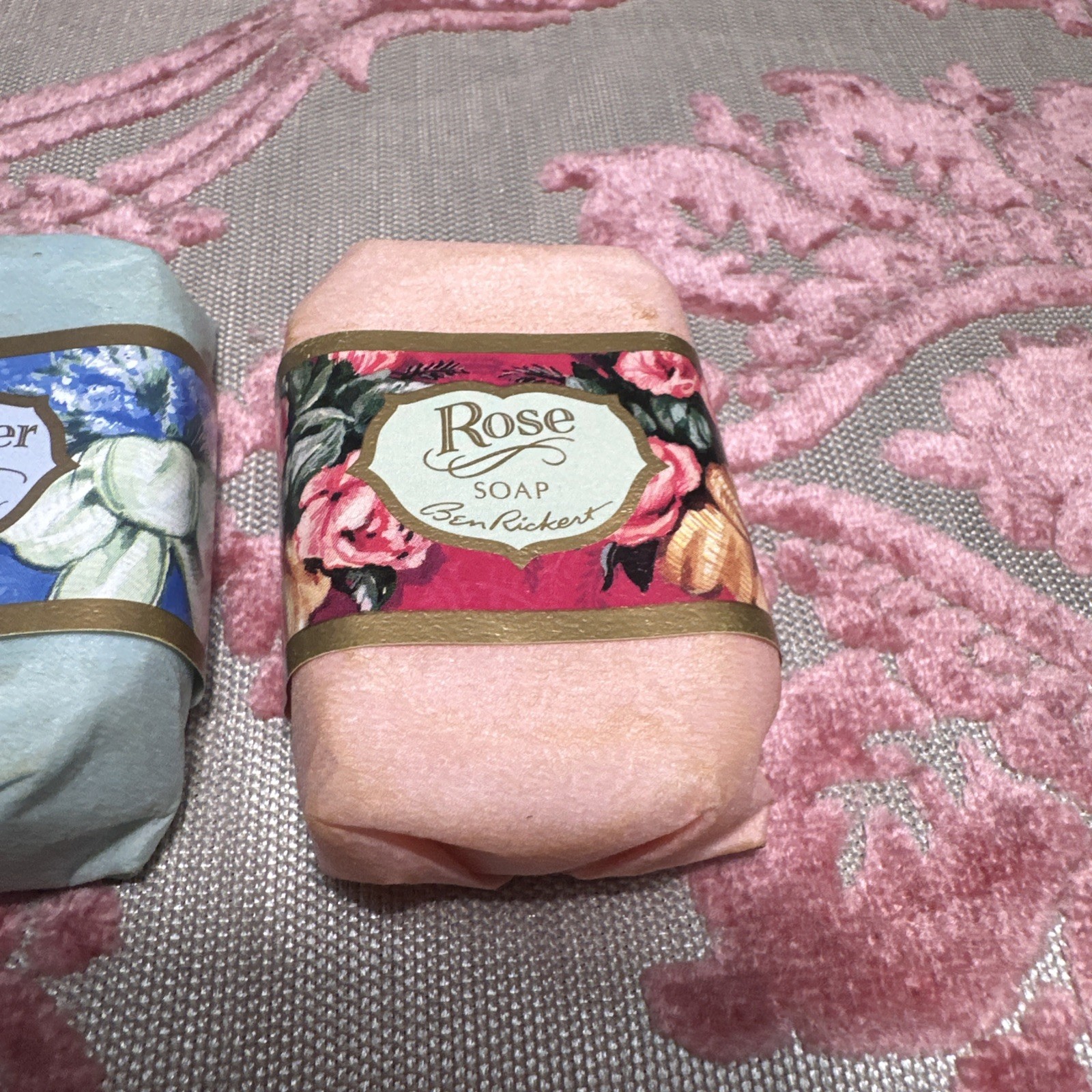 Vtg Lot of 4 Ben Rickert Soap Lilac (2), Rose, Lavender 1.5 oz each Z3