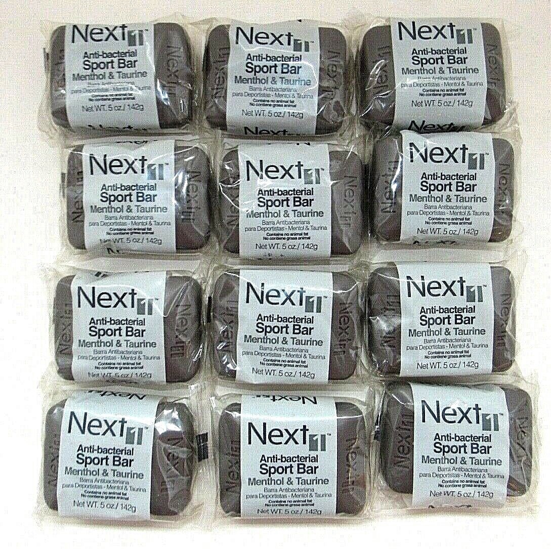 NEXT1 Anti-bacterial Sport Bar Menthol & Taurine 12 Bars/5 oz Ea 100% Vegetable