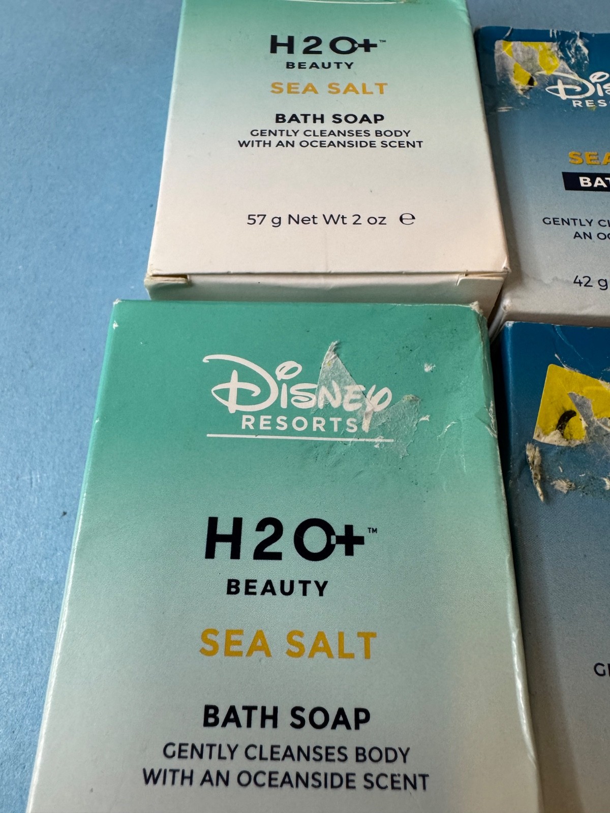 Disney World Resorts H20 2 Bath 2 oz Bath 1.5 oz each 2 Facial Soap 1.5oz