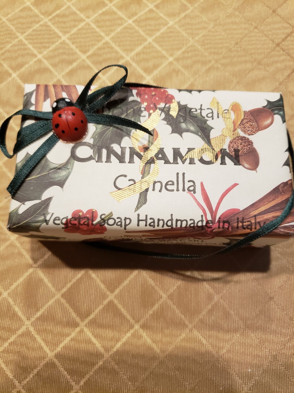 Alchimia Soap SRL vegetal soap, Cinnamon (cannella), handmade in Italy, 10.6oz