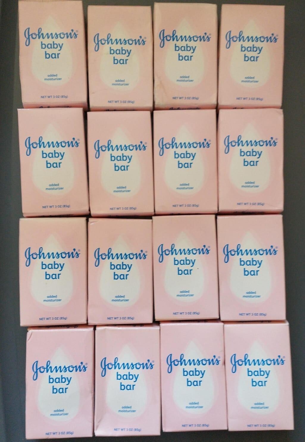 Pack of 16 Johnson’s Baby Soap Bar – Added Moisturizer Paraben Free 3 oz each