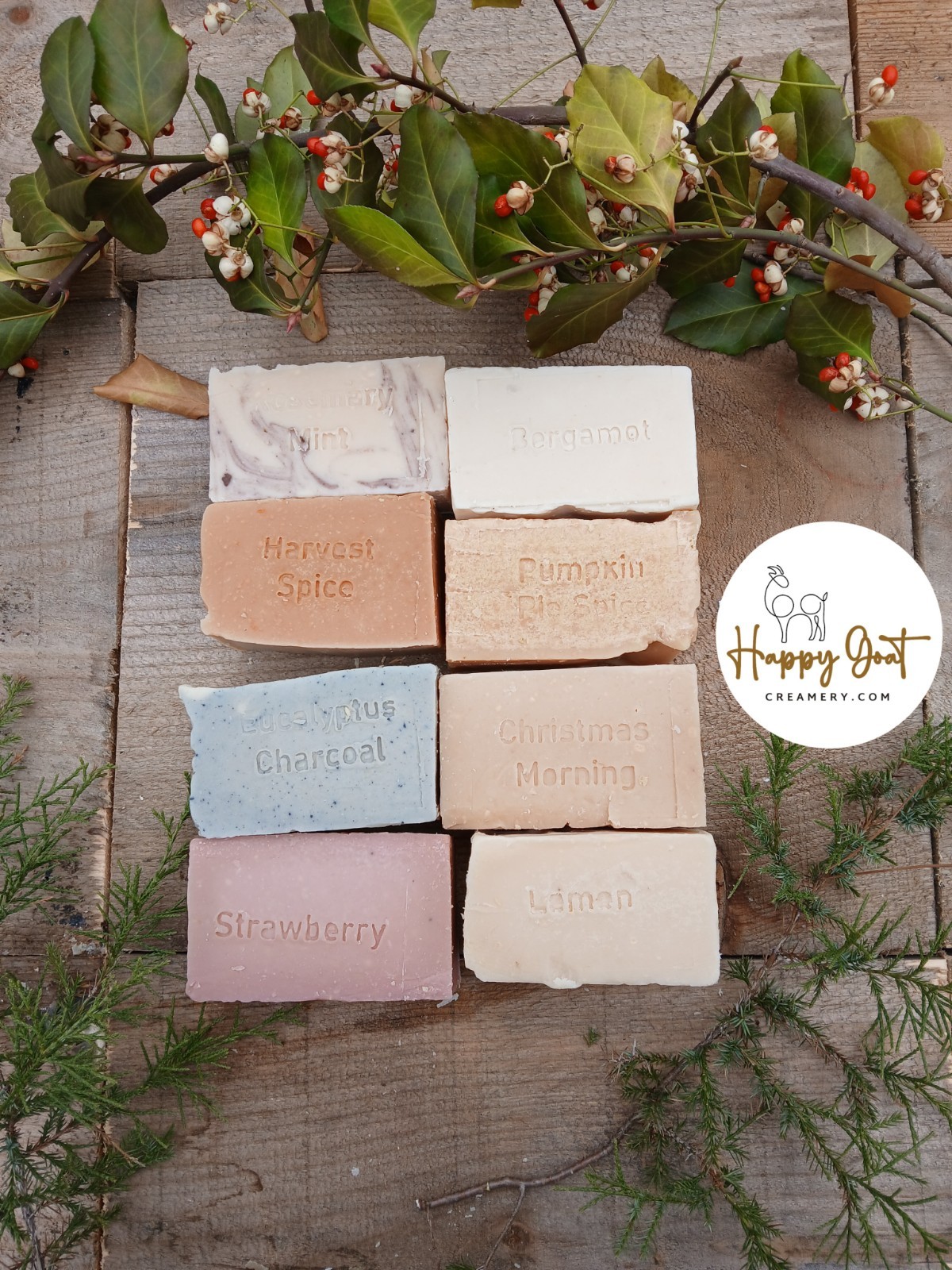 BIG BARS GOAT MILK SOAP HAPPY GOAT CREAMERY FREE SHIPPING 6 OUNCE BAR BULK