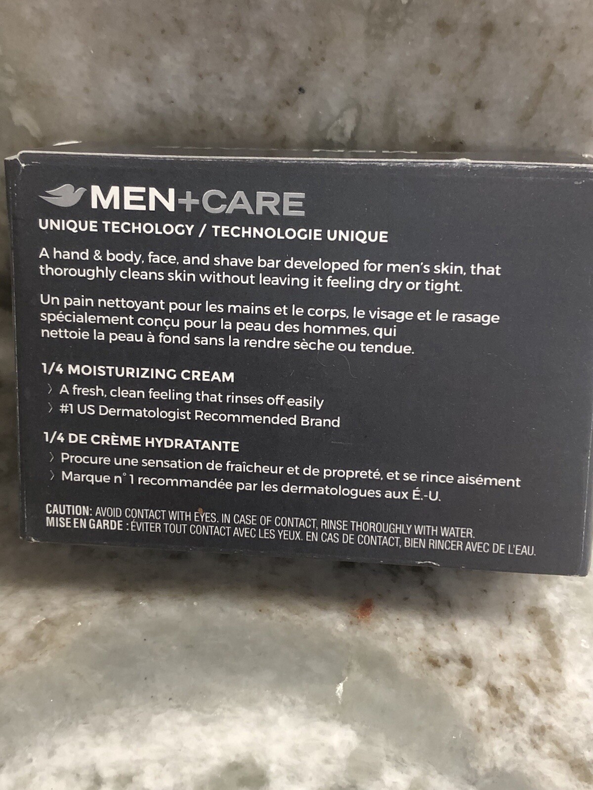Dove-Men+Care Extra Fresh 1/4 Moisturizing Cream Body+Face Bar. 2.6oz/75gm.