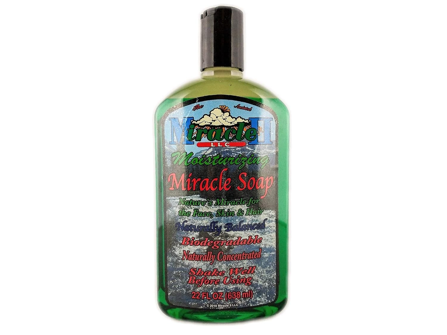 Natural Moisturizing Miracle Soap 22 Oz – Biodegradable & Alcohol-Free Formula