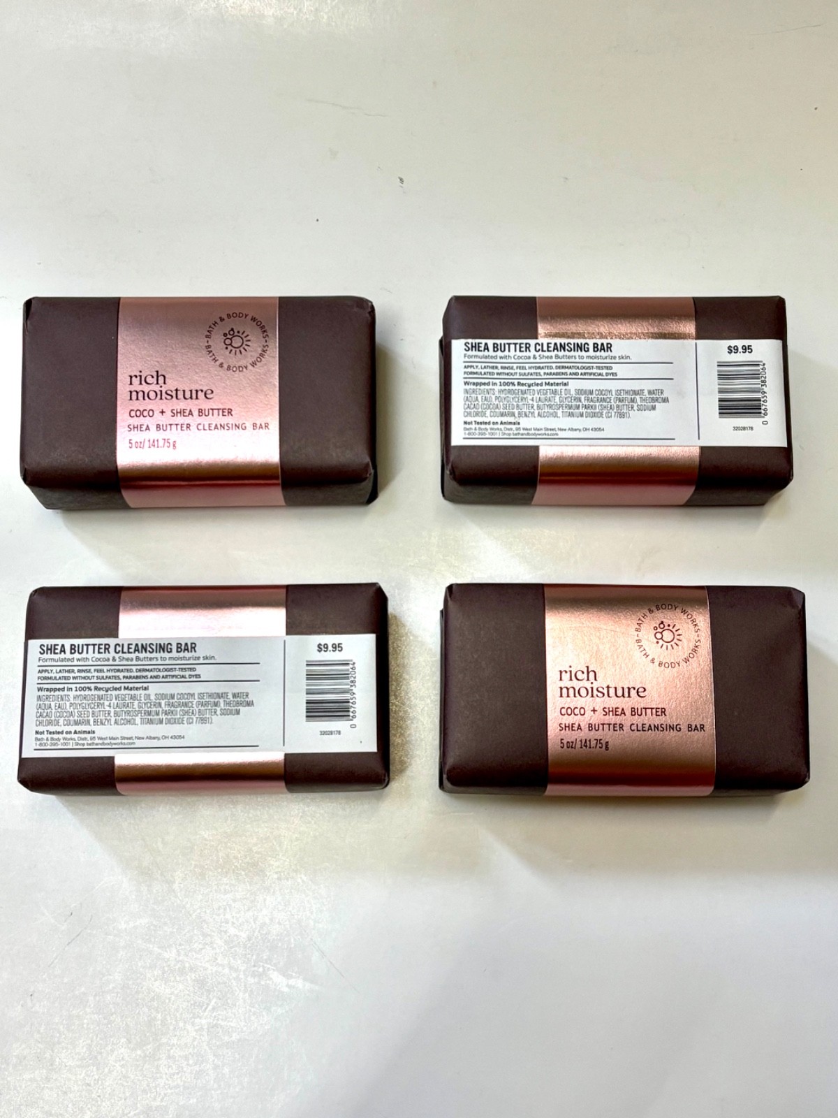 2 Pack Bath & Body Works Shea Butter Cleansing Soap Bar 5oz. 2soaps=$17