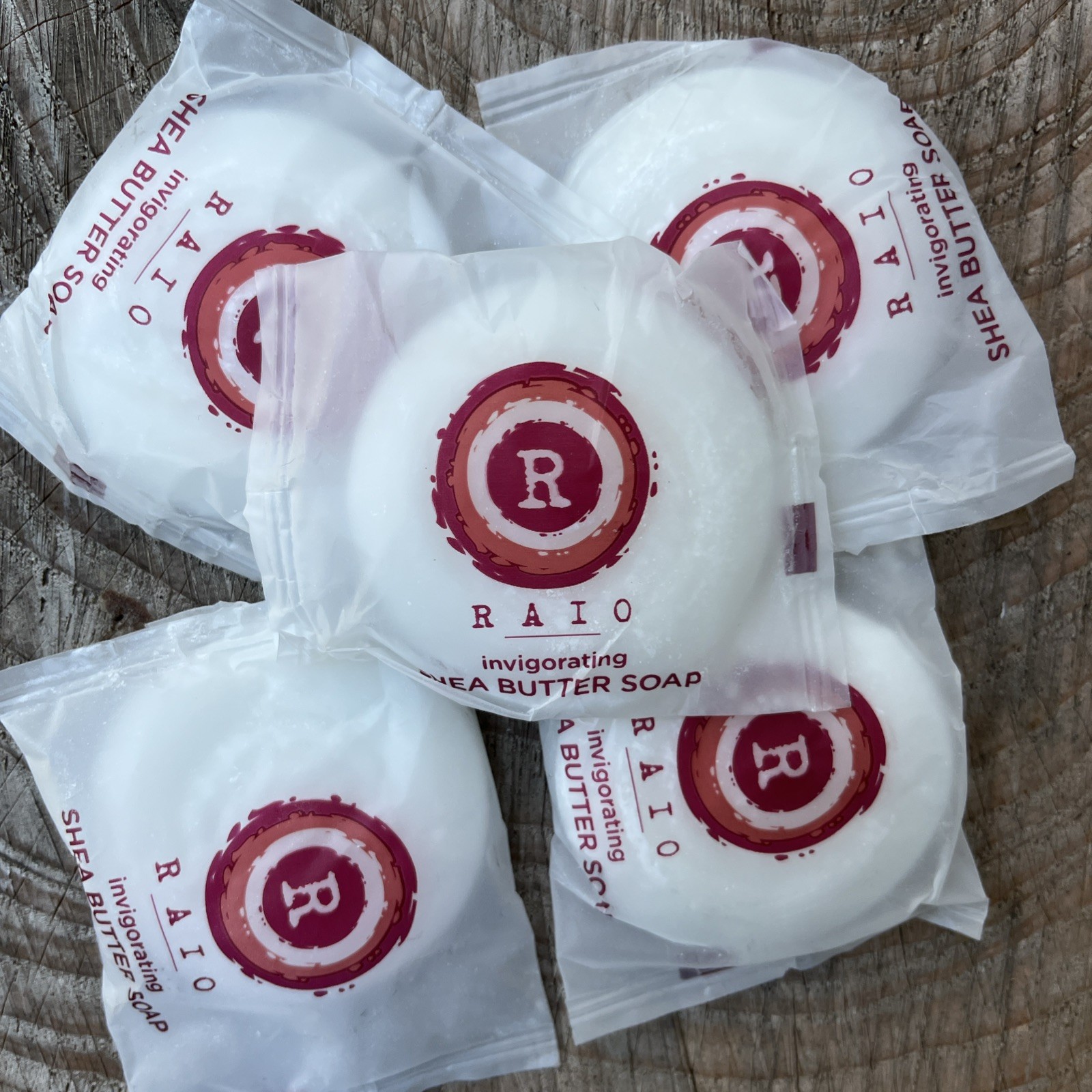 25 RAIO invigorating Shea Butter Soap Face and Body Bar . Travel size
