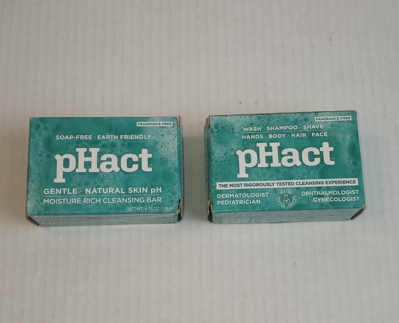 Andrew Lessman pHact Fragrance Free Moisturizing Bar Soap 4.25 oz Lot of 2