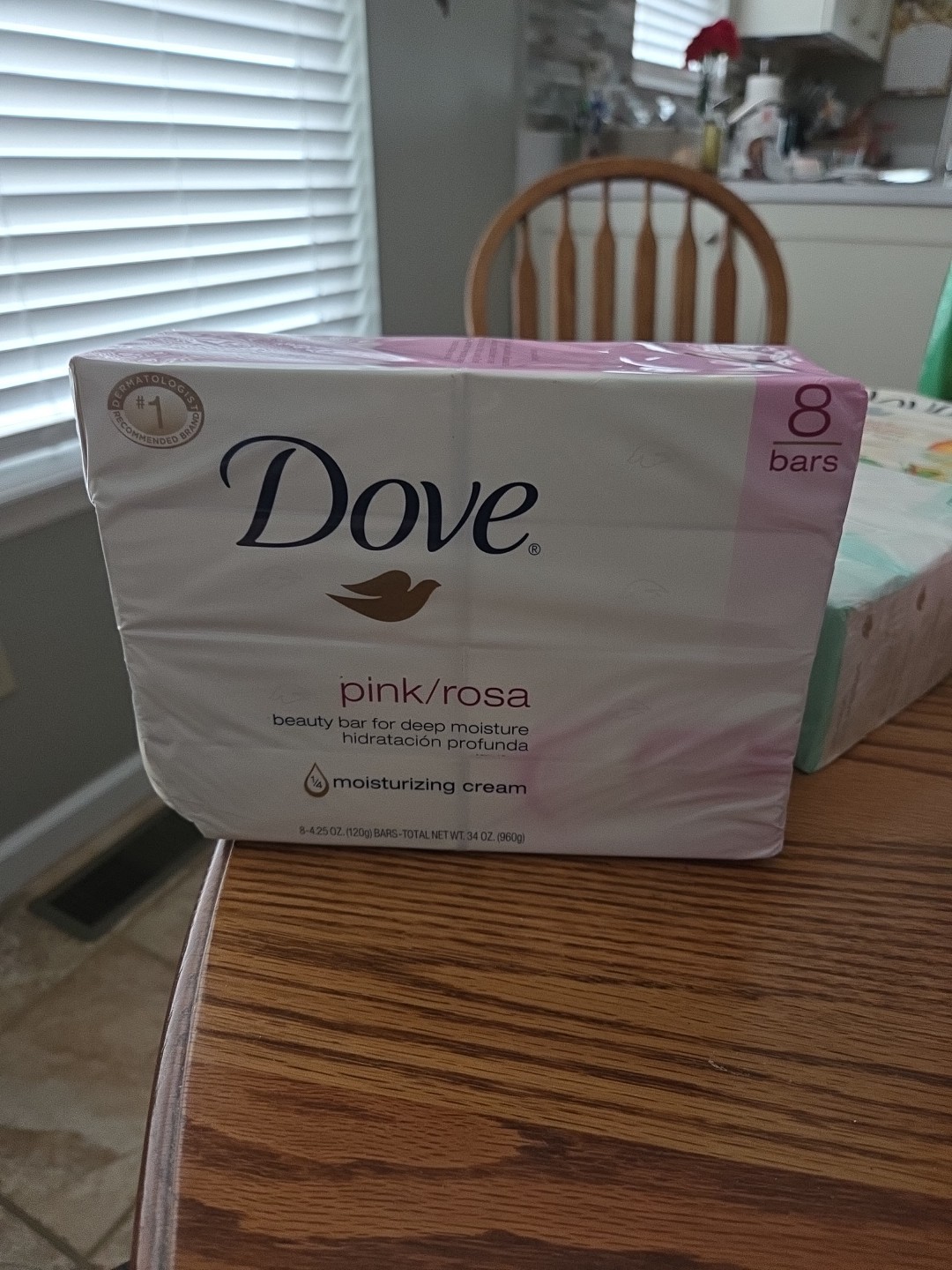 Dove Beauty Bar Soap Pink Rosa, 8 Bars for Soft, 3.75 Ounce (Pack of 8),