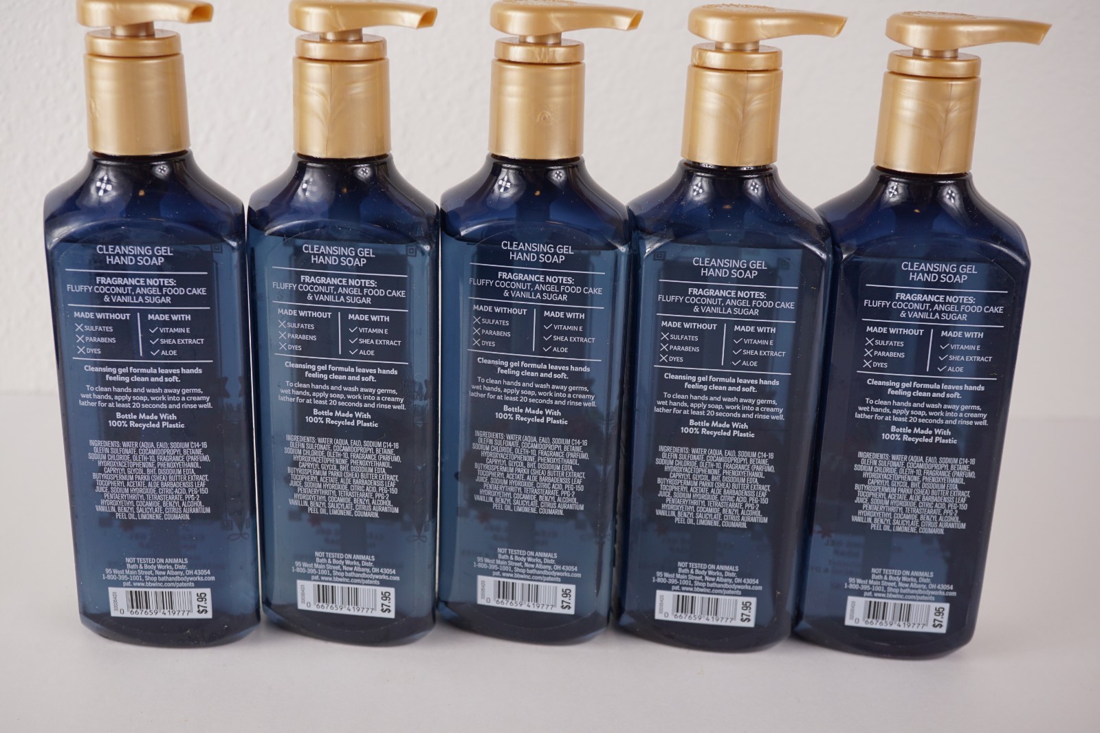 5 BATH & BODY WORKS COCONUT ANGEL CAKE DEEP CLEANSING GEL HAND SOAP