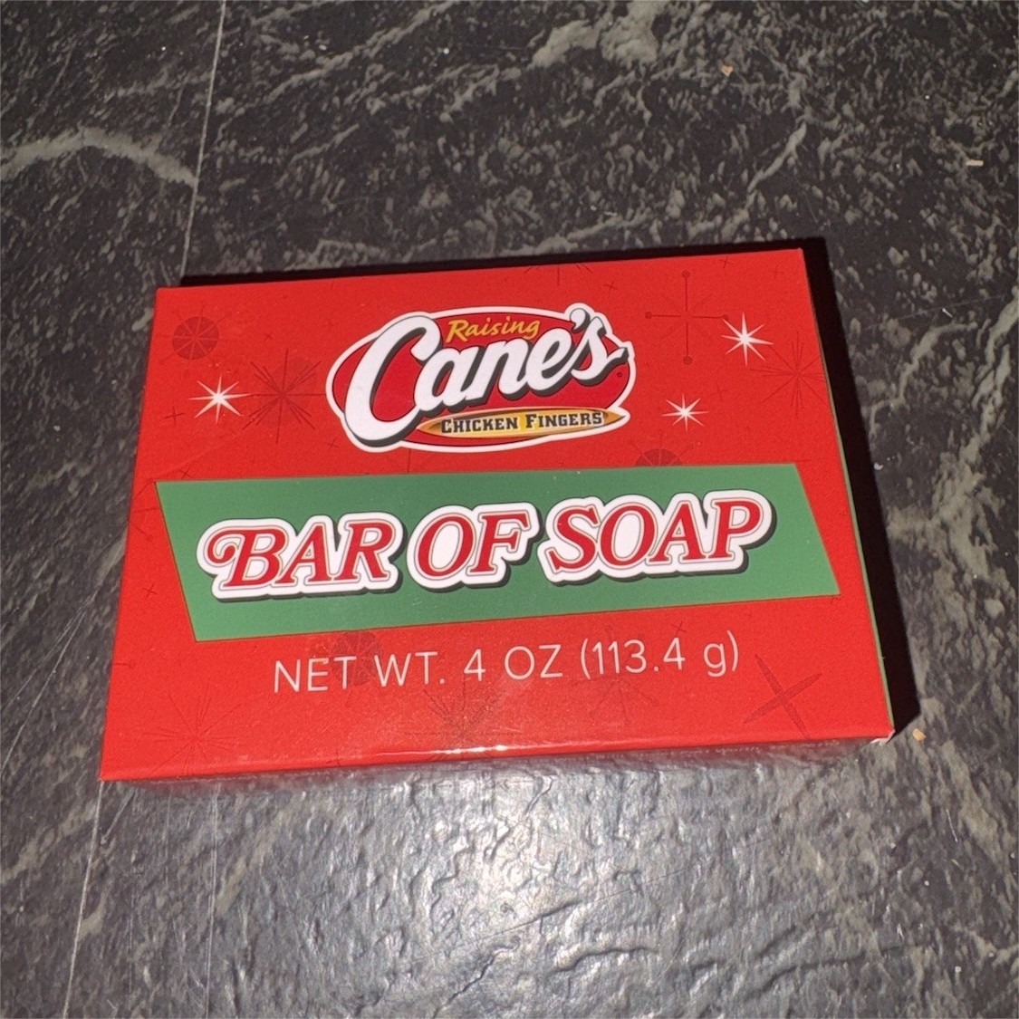 Raising Cane’s Red Bar Soap 4 oz A Christmas Story Collection