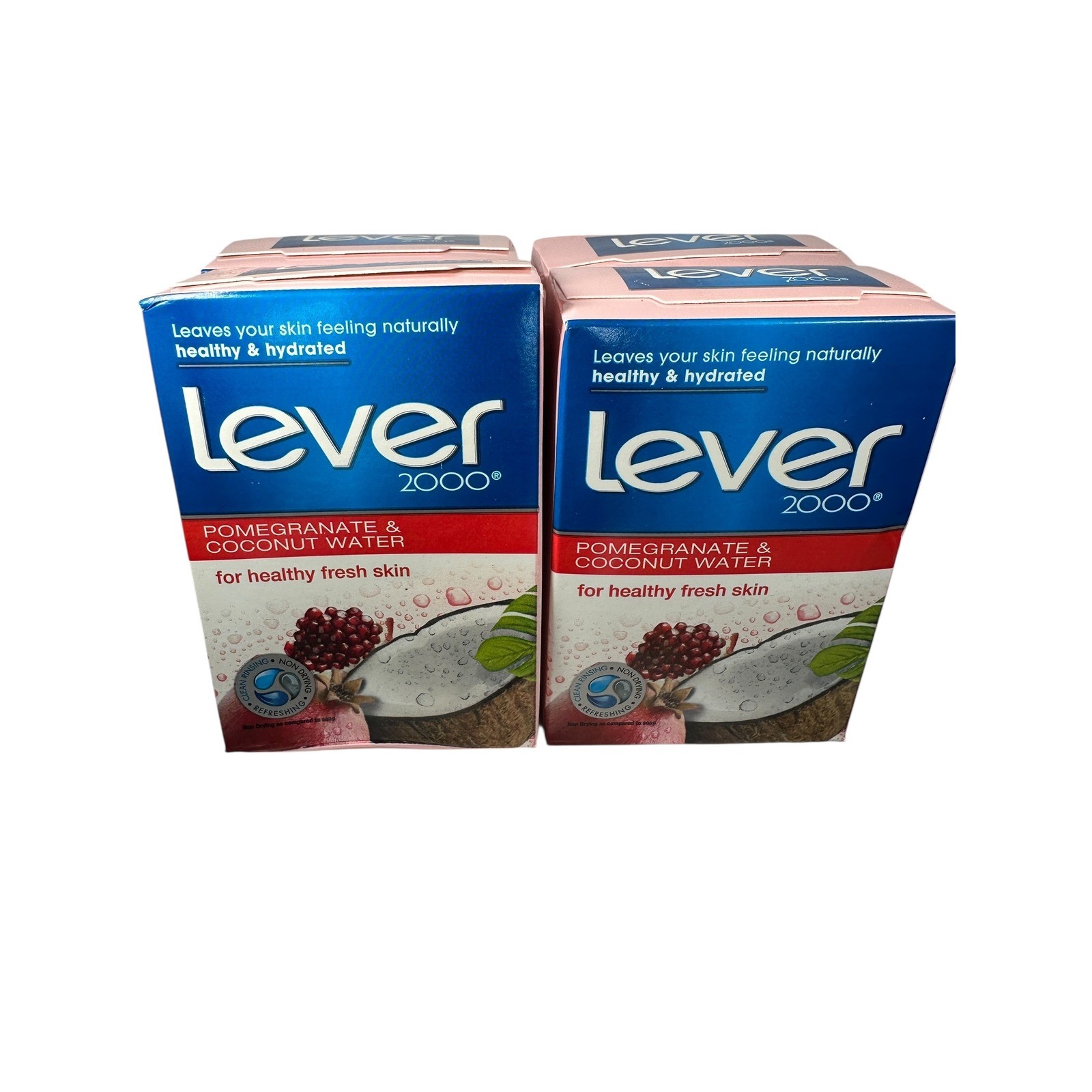 Lever 2000 Bar Soap – Pomegranate & Coconut Water – 4 Bars – HTF Discontinued
