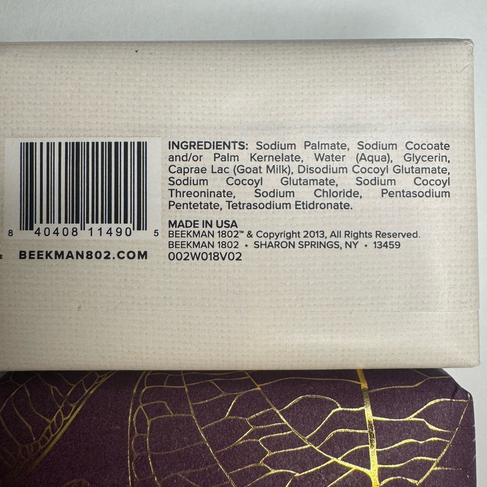 Beekman 1802 Goat Milk 3 Bars Soap VANILLA ABSOLUTE, FIG LEAF, FRAGRANCE FREE