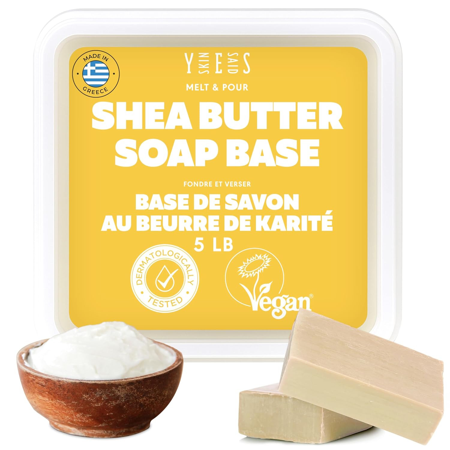 5Lb Goat Milk Soap Base – SLS/SLES Free, No Palm Oil, Organic – Melt and Pour Go