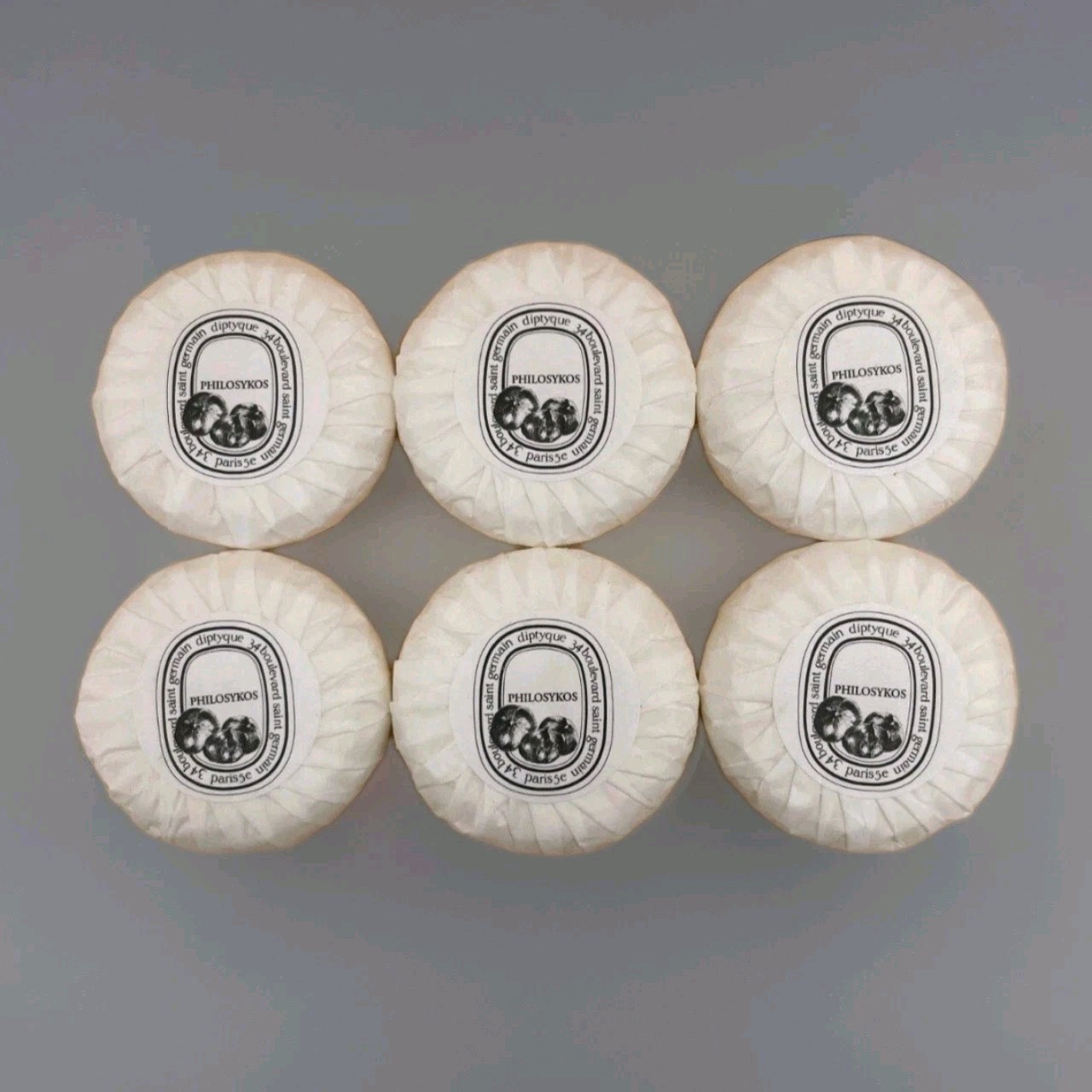 NEW Set of 6 Diptyque Philosykos Round Soap Bar 30g/1.06oz each – Saint Germain