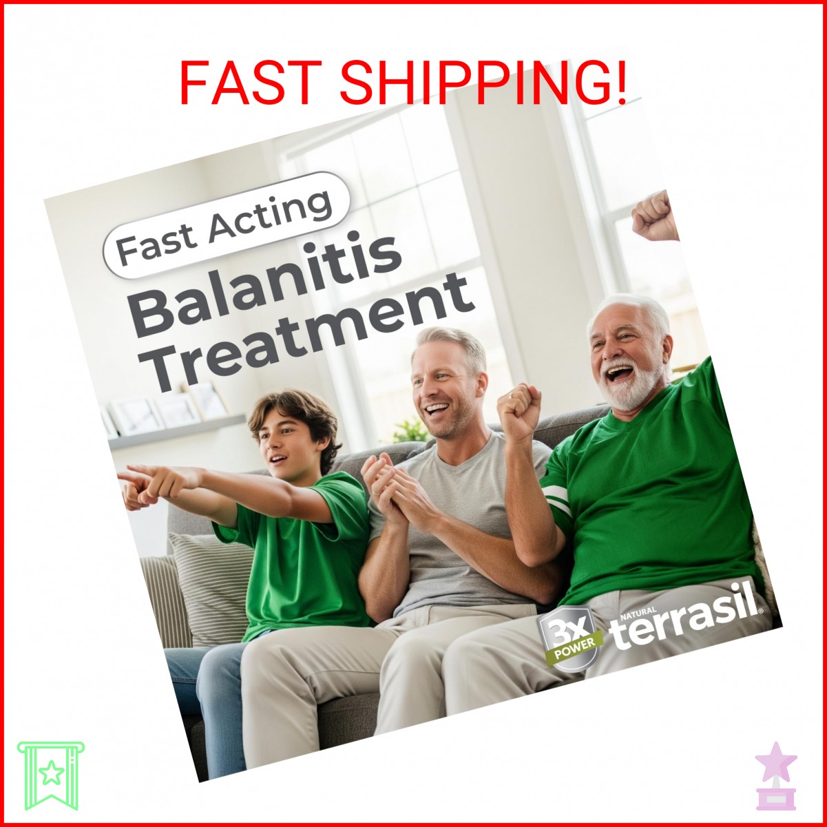 terrasil Balanitis Soap for Men, Care & Relief from Balanitis Symptoms: Itch, Re