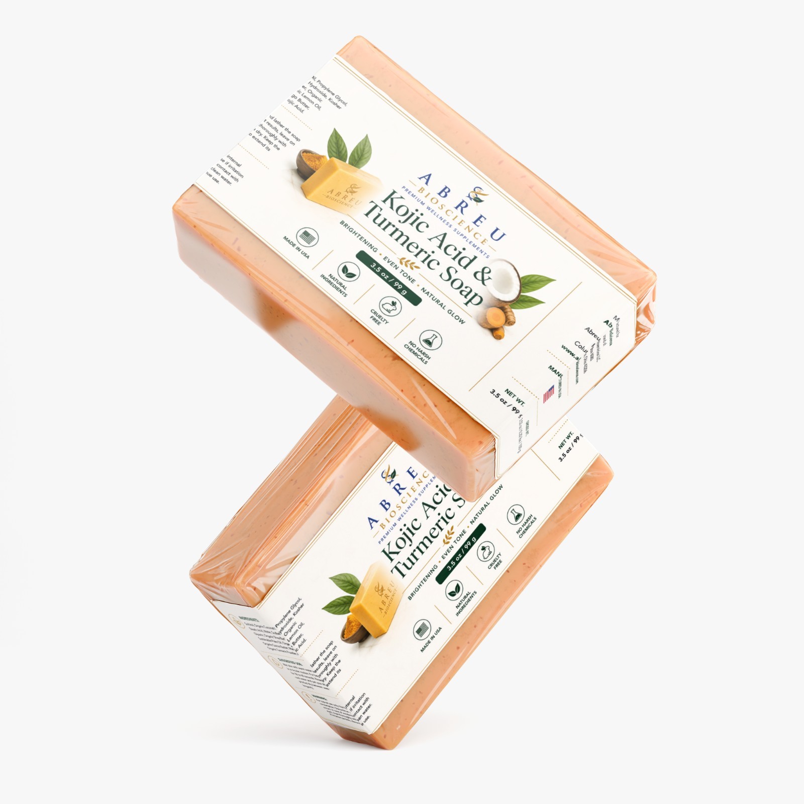 Abreu BioScience Kojic Acid & Turmeric Soap