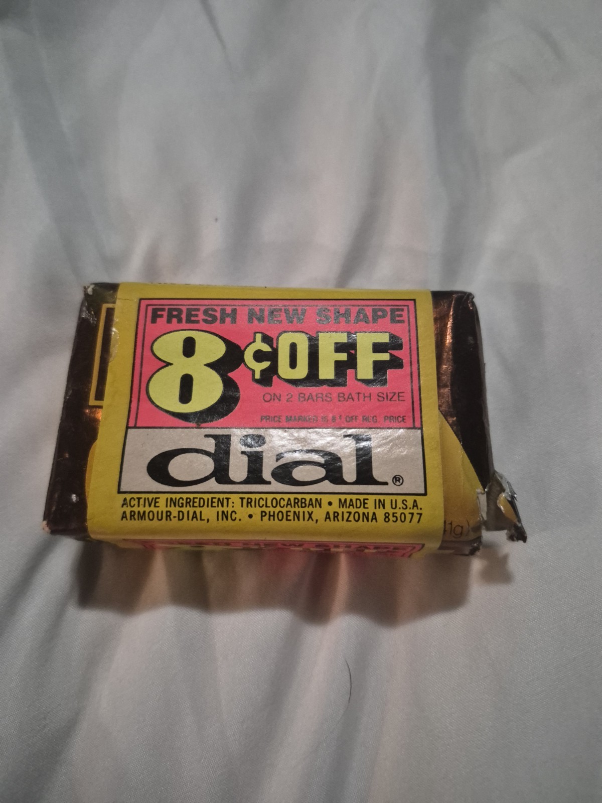 Vintage1 count Dial Gold Bath Size Bar Soap Gold Sealed
