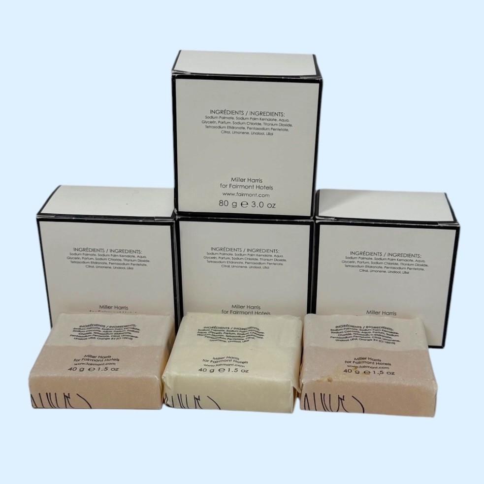 Miller Harris CITRON Soap Bar 3oz 80 g 4 Bars And 1.5oz 40 g 3 Bars Lot