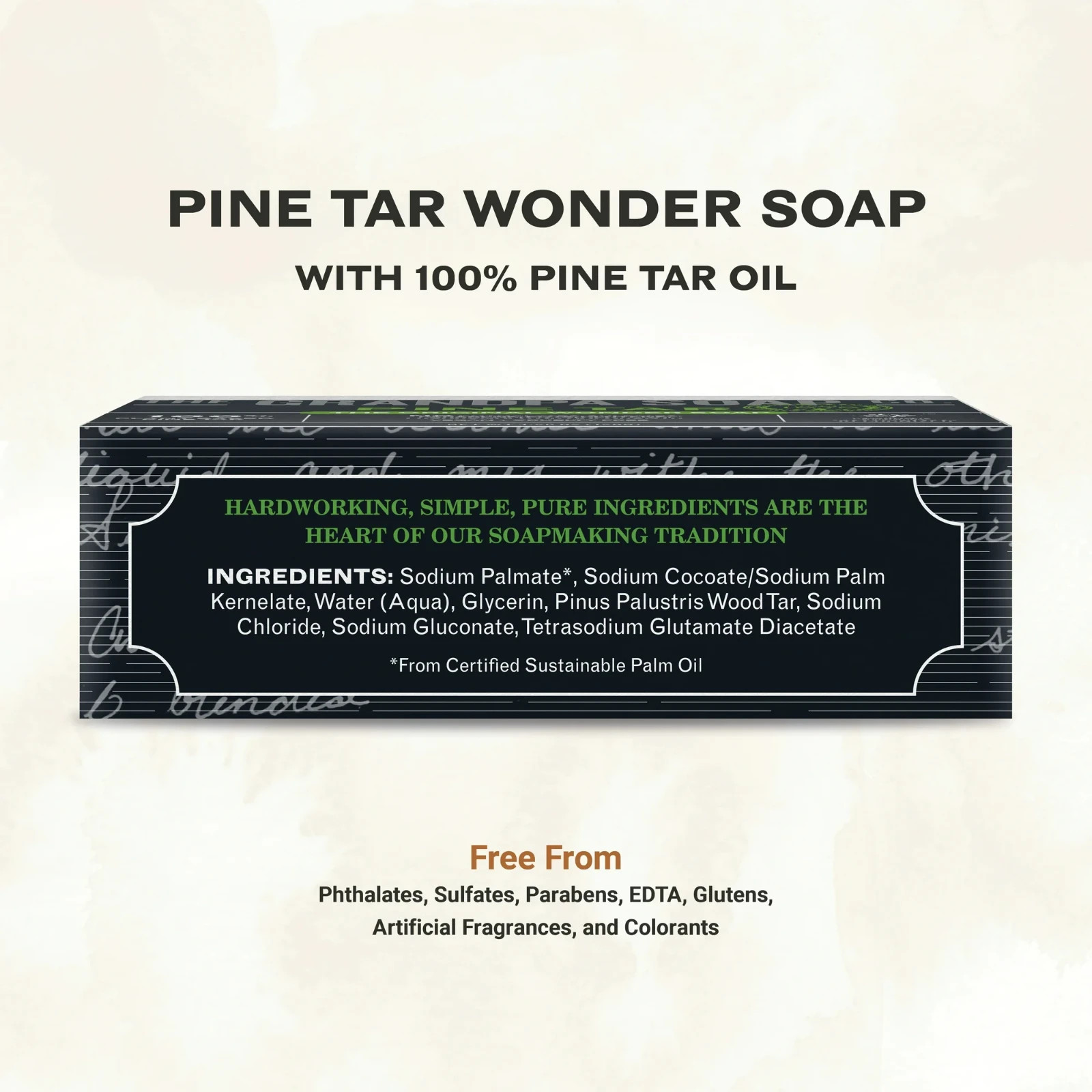 Grandpas Soap Bar Pine Tar 4.25 OZ