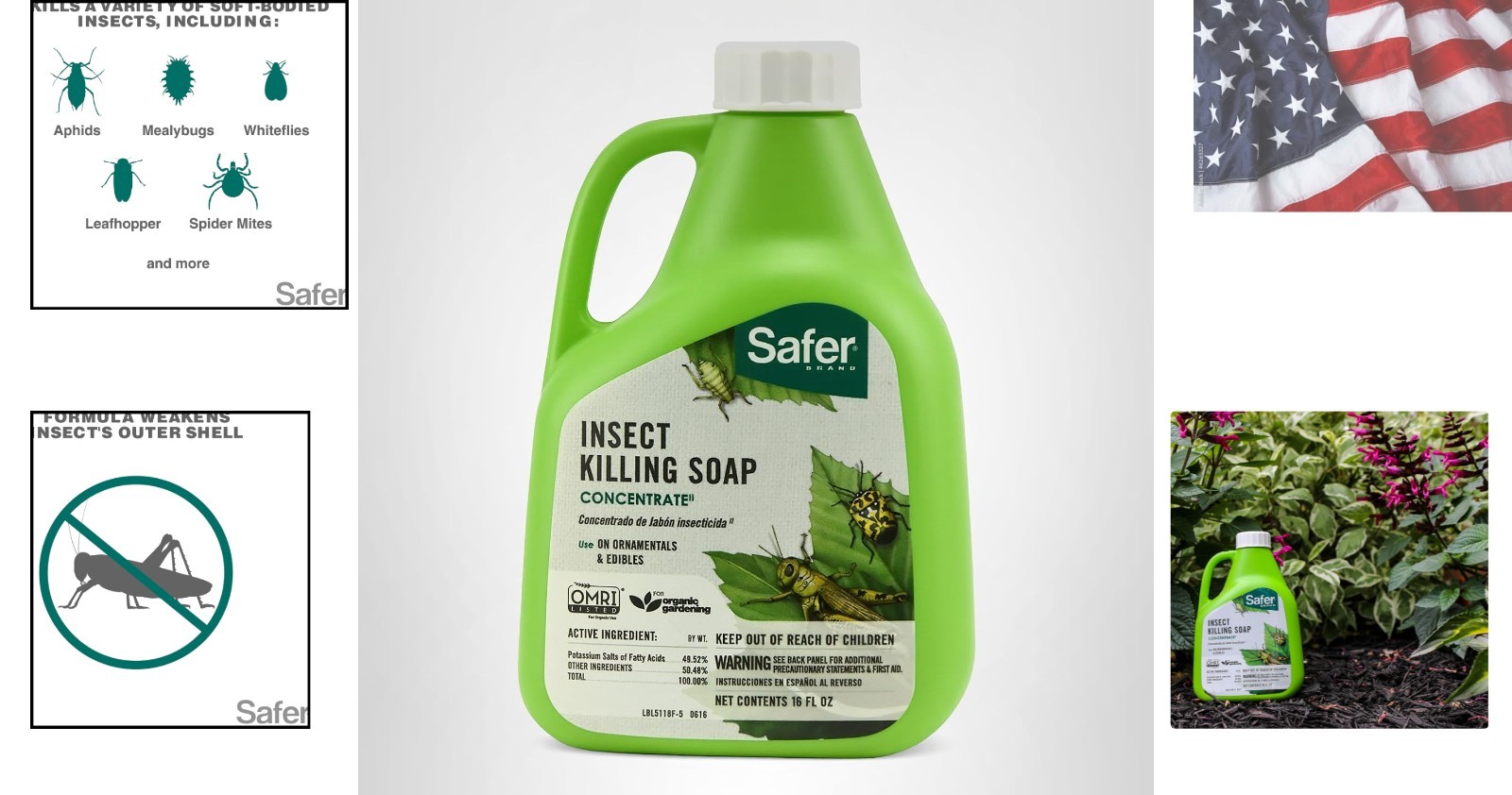 5118-6 Insect Killing Soap Concentrate – Insecticidal Soap for Plants – Kills…