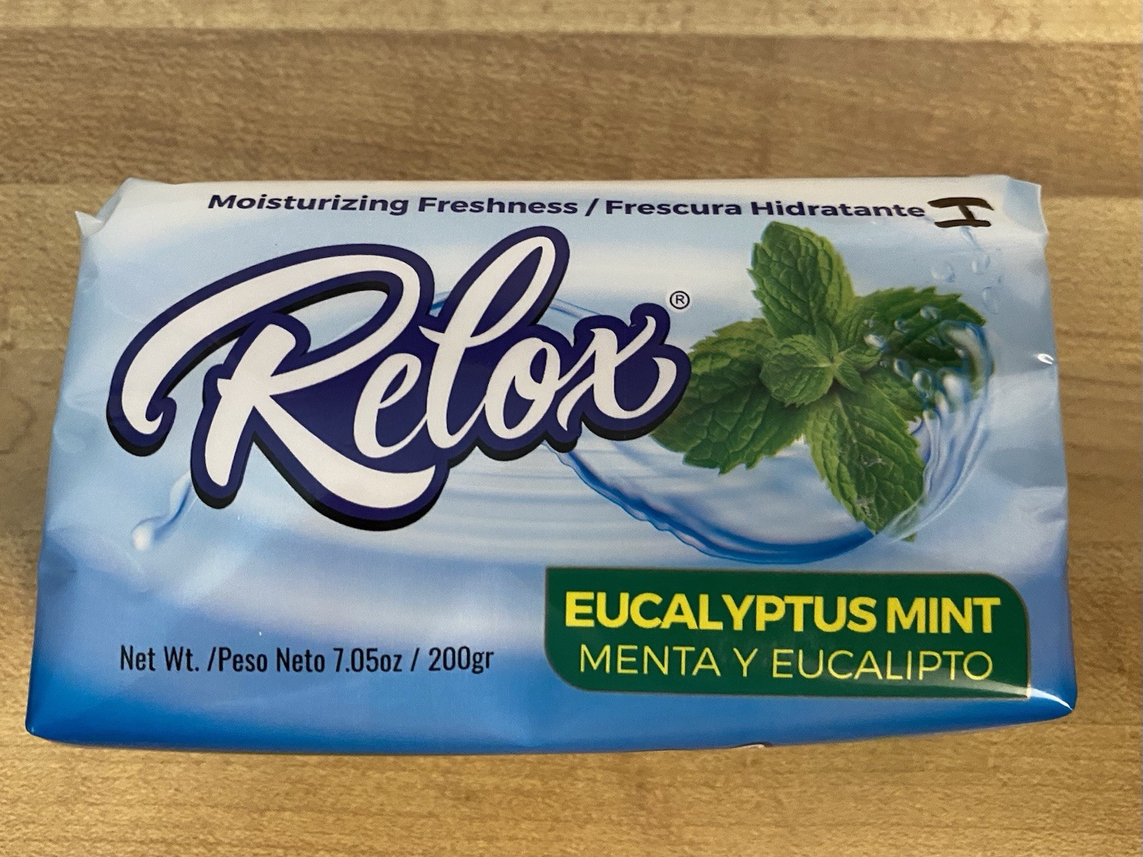 Three Bars of “Relox” Eucalyptus Mint Bar Soap. Moisturizing 7.05oz
