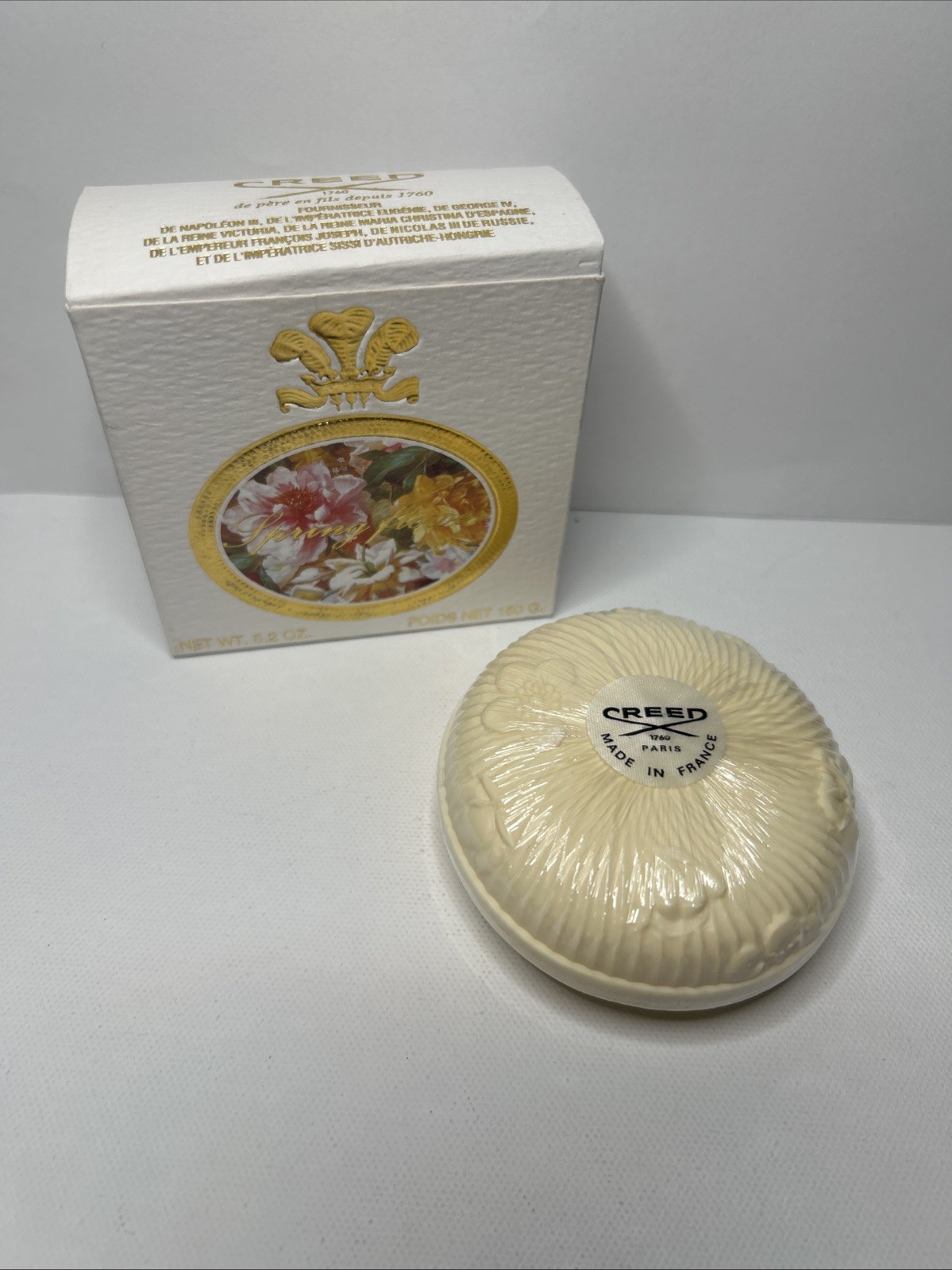 Creed Spring Flower Soap Bar 5.2 Oz New Factory Sealed (D1)