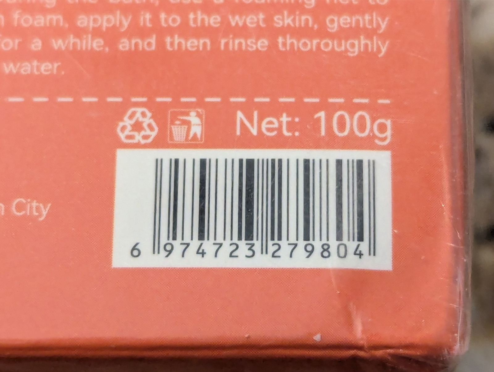 Sadoer Natural Persimmon Soap Bar Fragrance Deep Cleaning 100g / 3.52 oz